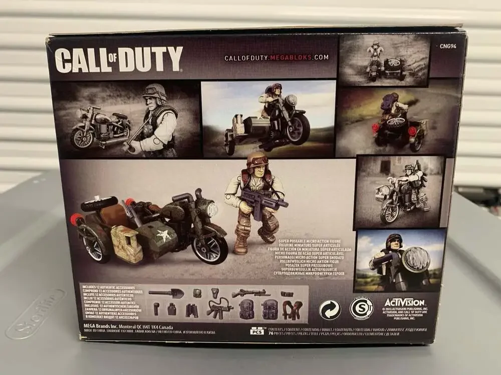 Mega Bloks Call of Duty Sidecar Pursuit Collector Construction Set #CNG94